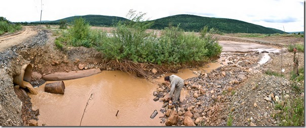 Река Мурожная после золотодобычи. Фото: Ирина Якунина