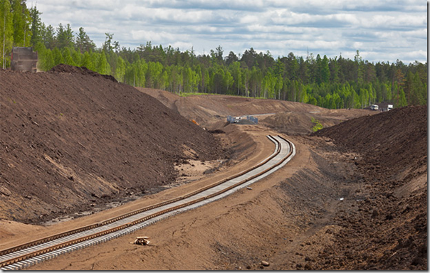 Железнодорожную линию Карабула–Ярки в Красноярском крае планируется достроить 31 декабря 2013 года